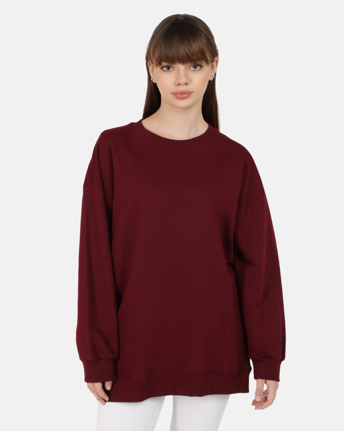 Maroon womens sweatshirt sale