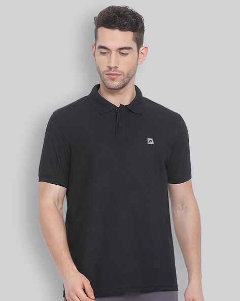 Black polo t outlet shirt online