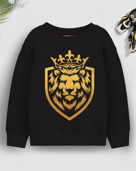 Printed crew neck sale sweatshirts