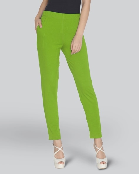 Buy Lime Green Leggings for Women by LYRA Online