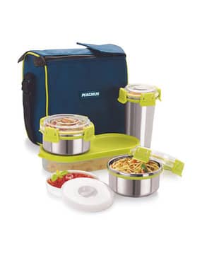 magnus Set of 5 Stainless Steel Lunch Boxes-picture-3