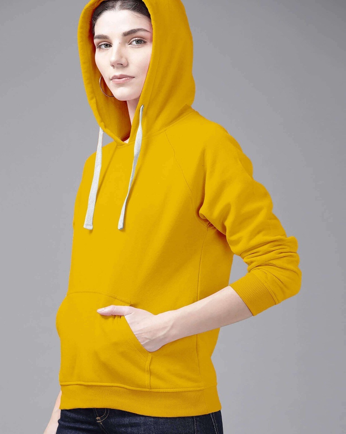 Mustard yellow hoodie clearance women's