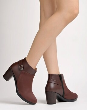 Cheap brown ankle on sale boots