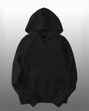 Black hoodie without clearance strings