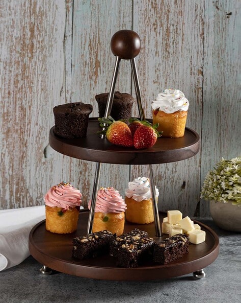 Crystal Cake Stand Set - Bakeware India