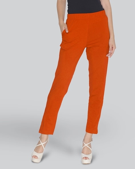 Buy online Orange Cotton Yoga Pants from bottom wear for Women by V-mart  for ₹349 at 0% off