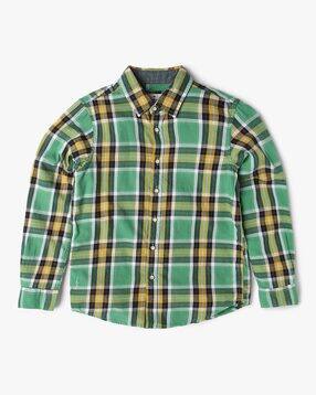 pepe jeans Boys Checked Regular Fit Cotton Shirt-picture-41