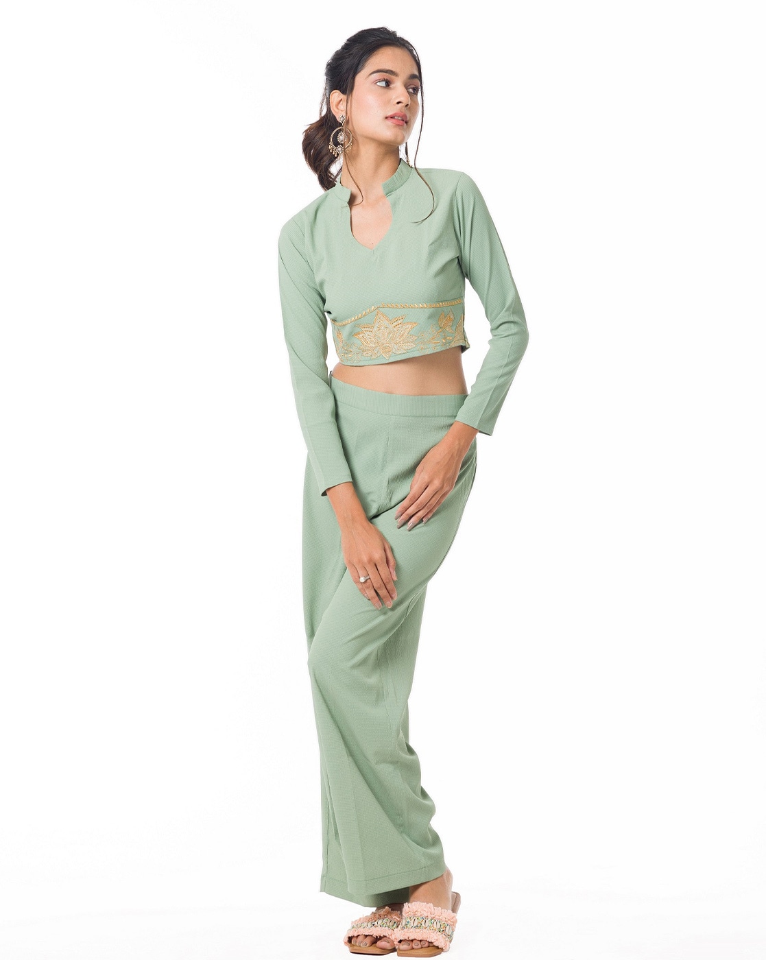 Women Solid Peach Top & Trouser Co ord Set – westhood
