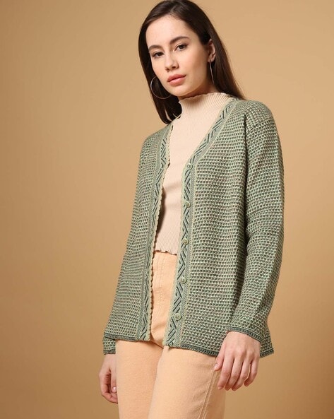 Buy Green Sweaters Cardigans for Women by DUKE WOMEN S Online