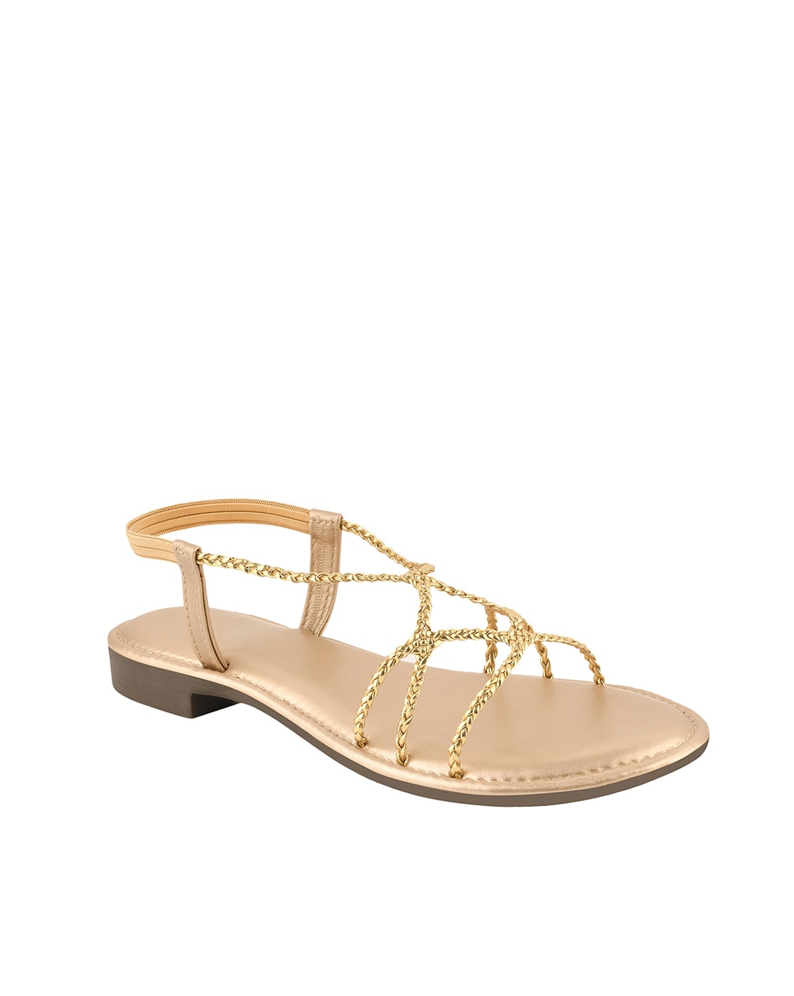 Buy Shoetopia Stylish Ankle Wrap Pink Flat Sandals for Women & Girls Online