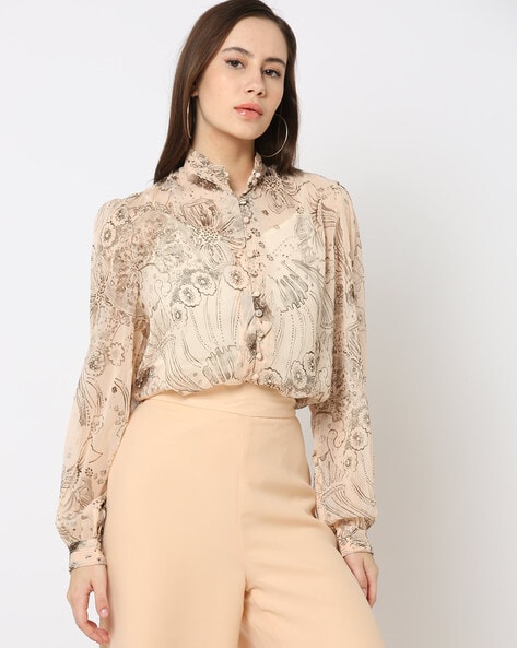 Buy Beige Tops for Women by Fig Online