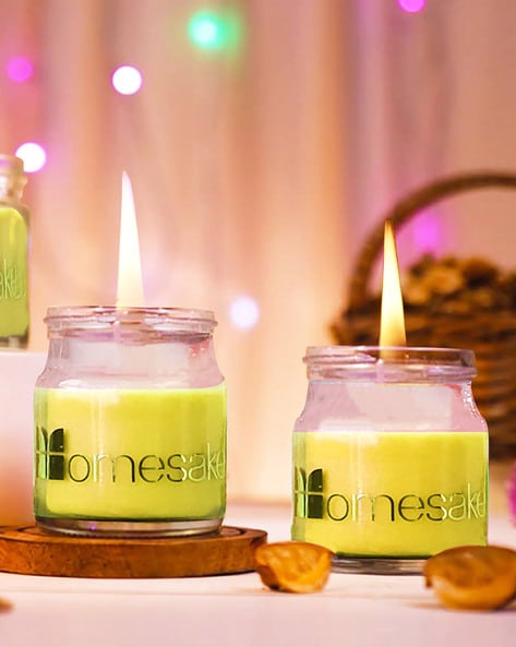 Homesake Set of 2 Scented Jar Candles with Lid