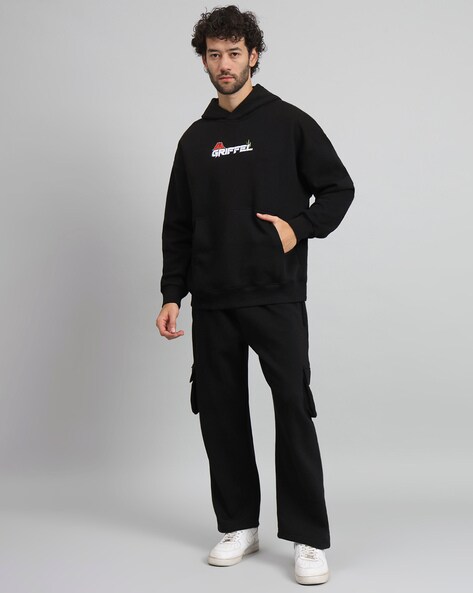 Buy Men Fleece Hoodie With Track Pant Salt Lake Track Suit - Navy Blue  (KDB-1878488)