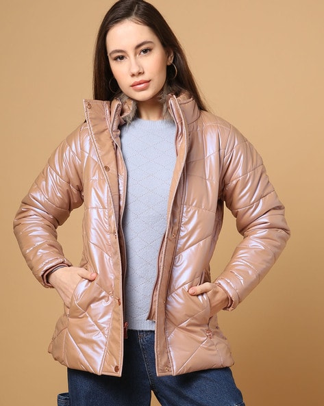 Rains waterproof long puffer coat in shiny green | ASOS