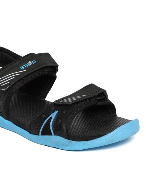 Men Double Strap Sandals with Velcro Fastening