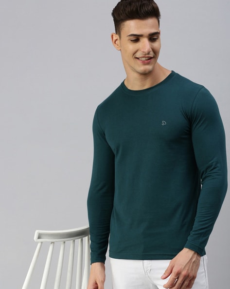 Deep crew neck on sale t shirt mens