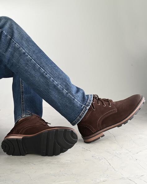 Men Mid Top Lace Up Boots