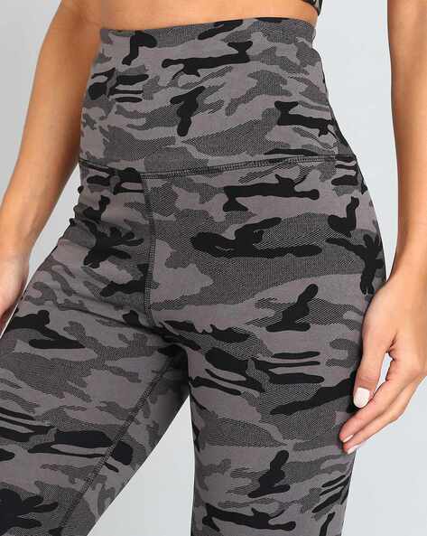 Buy Grey Camouflage Leggings for Women by Nexstep Online