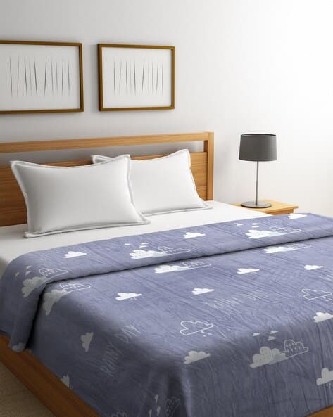 Cortina Eyelet Curtain Printed Double Blanket