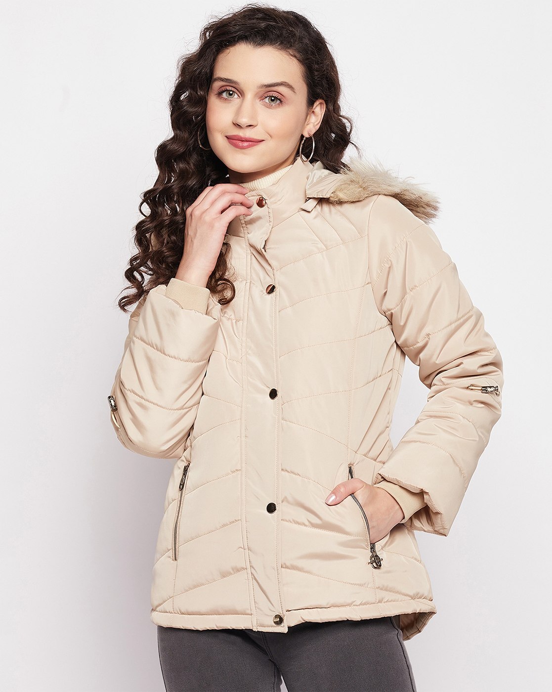 Buy Light Pink Jackets & Coats for Women by DNMX Online | Ajio.com