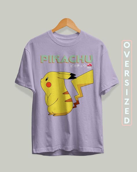 Unisex Pikachu Pokemon Oversized Fit T-Shirt