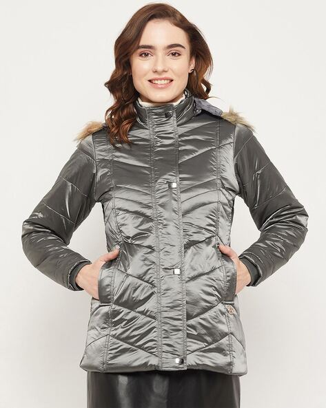 Padded parka cheap coat womens