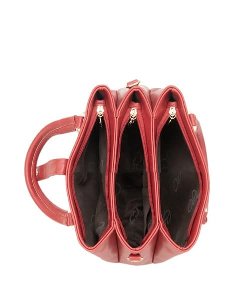 Women Satchel with Detachable Strap