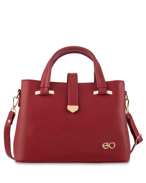 Women Satchel with Detachable Strap