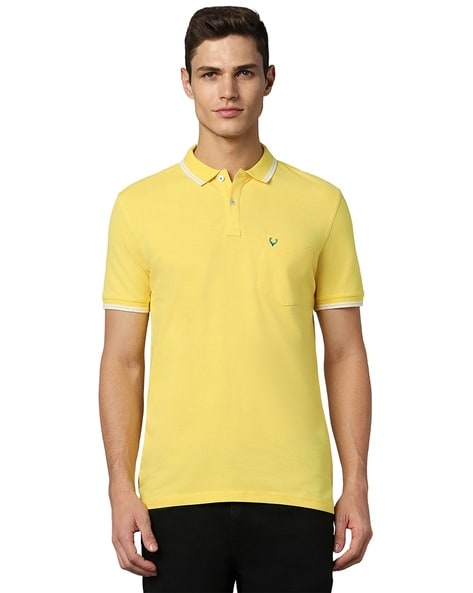 allen solly yellow t shirt