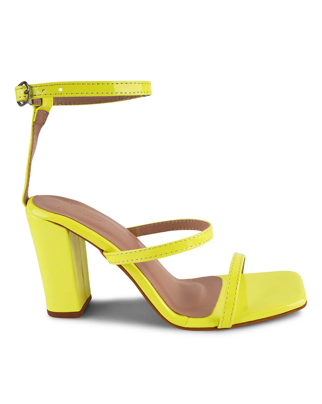 Buy Yellow Heeled Sandals for Women by JM LOOKS Online | Ajio.com