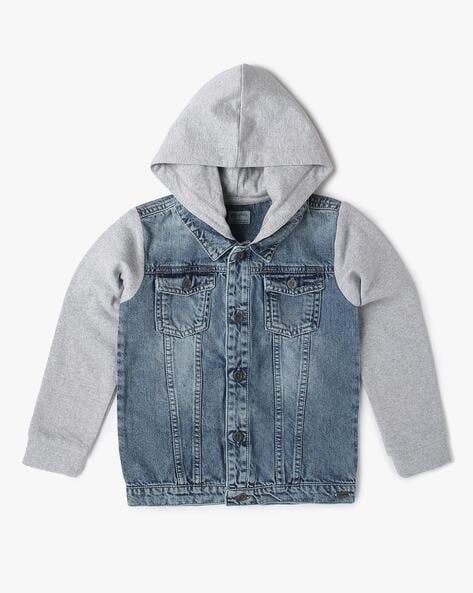 Boy Hooded Jean Jacket -W20985Z4-309 - W20985Z4-309 - LC Waikiki