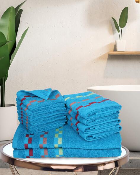 Turquoise best sale towel set