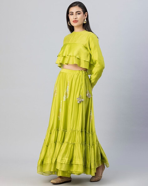 DANCING LAYERED LEHENGA – myethnicrentals