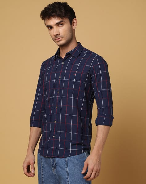 Buy Navy Blue Shirts for Men by MUFTI Online