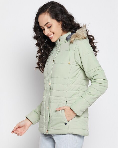 Padded parka cheap coat ladies