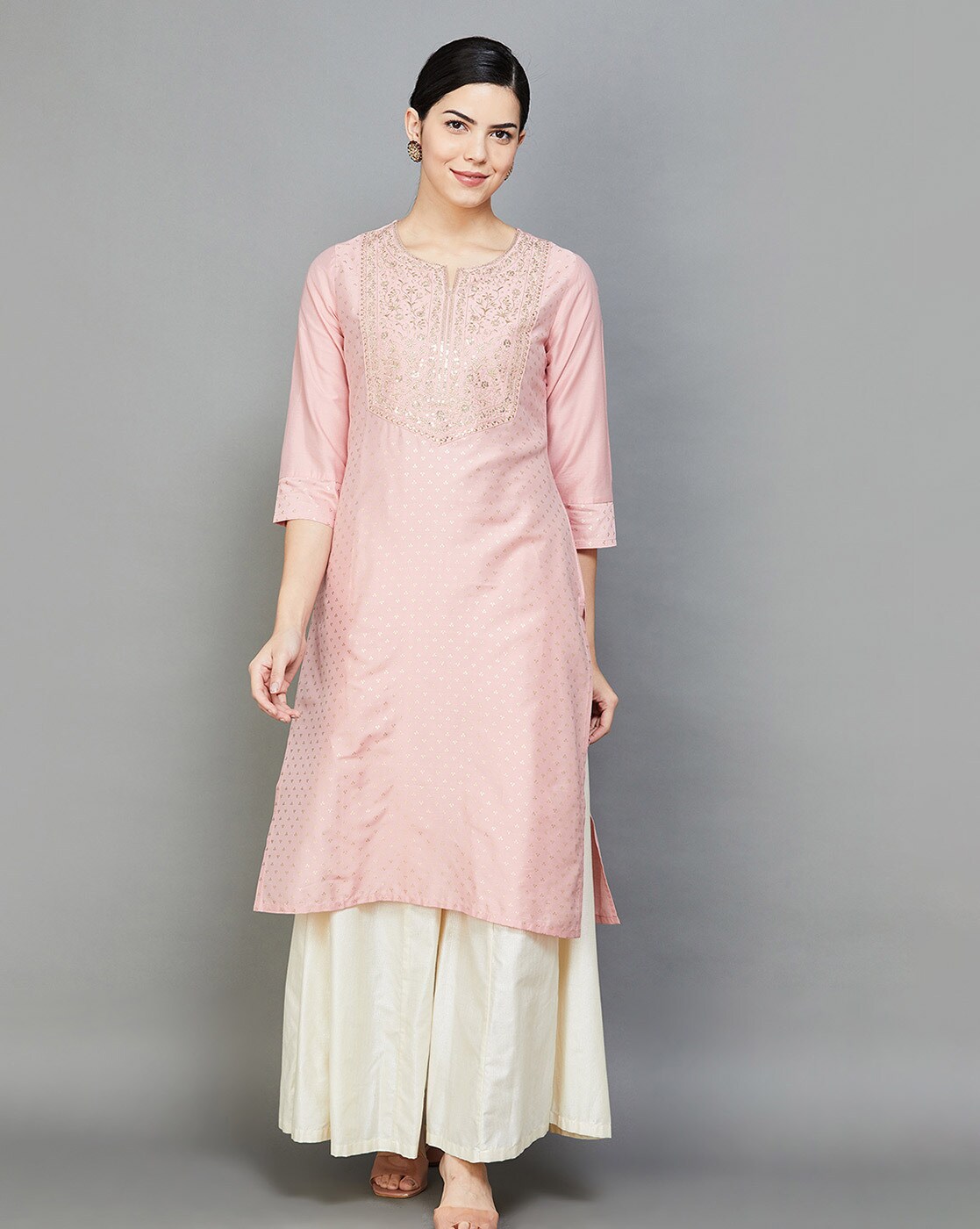 Buy Pink Kurtas & Kurtis for Women by MELANGE BY LIFESTYLE Online