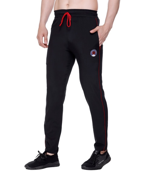 Women Logo Print Straight Track Pants