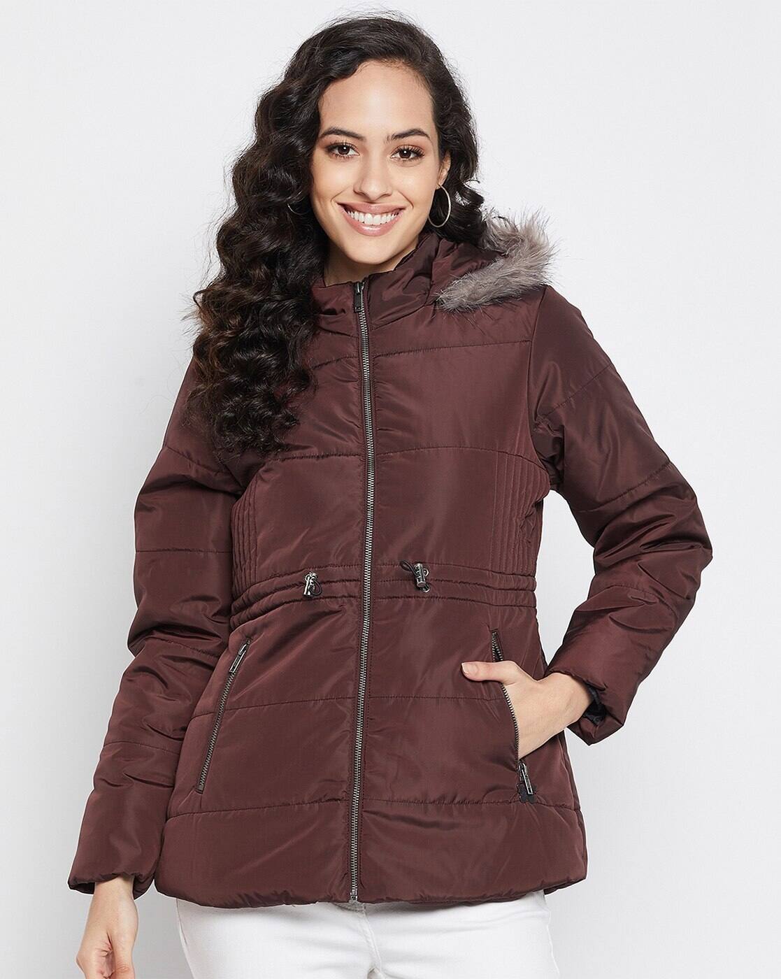 Women Regular Fit Hooded Jacket