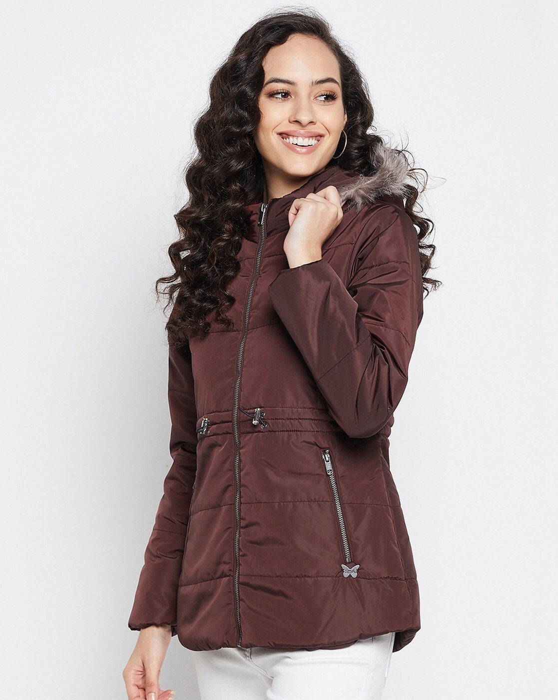 Buy Orange Jackets & Coats for Women by Fort Collins Online | Ajio.com