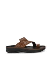 Buy AZZARO BLACK Toe-Ring Flip-Flops with Synt Online | Ajio.com