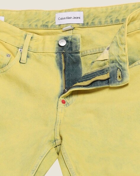 NEW Evolution In Design Jeans Mens 36x34 Dark Blue Yellow Stitching | eBay