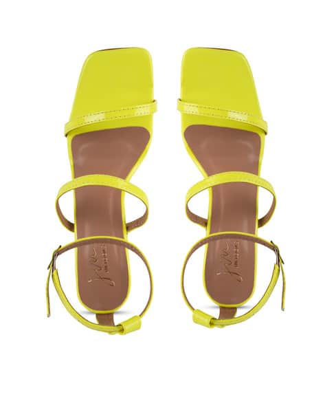 Buy Yellow Heeled Sandals for Women by JM LOOKS Online | Ajio.com 