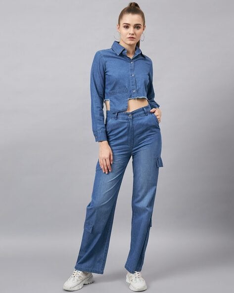 Shop Denim Pants Women Terno Sets with great discounts and prices online -  Mar 2024 | Lazada Philippines