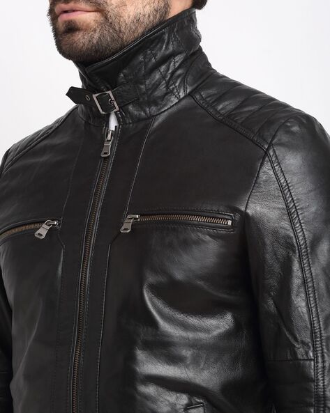 Buy Black Jackets & Coats for Men by TEAKWOOD LEATHERS Online