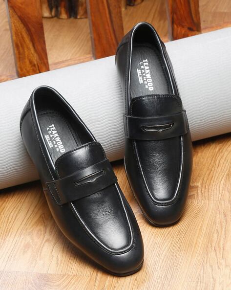 Buy Black Formal Shoes for Men by TEAKWOOD LEATHERS Online