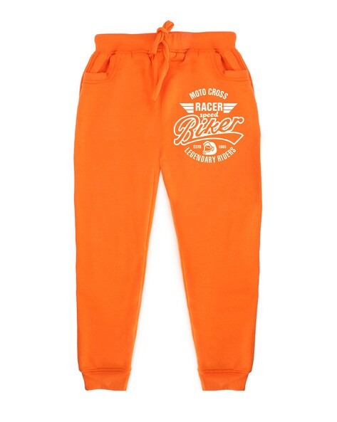 Boys best sale orange joggers