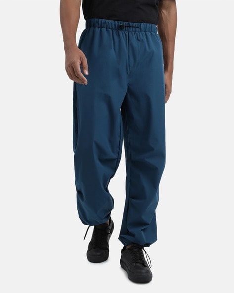 Men Oversized Loose Baggy Tapered Pants Elastic Waist Ruffle Retro Long  Trousers | eBay