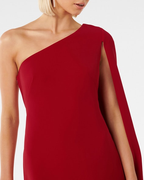 Flared long-sleeve midi dress :: LICHI - Online fashion store