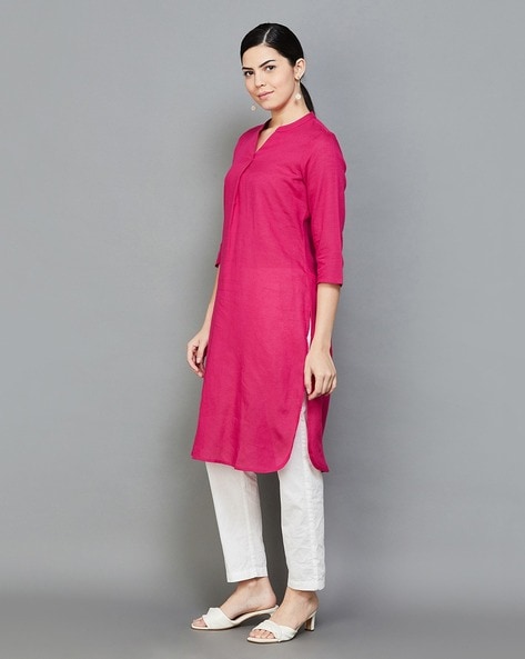 Buy Pink Kurtas & Kurtis for Women by MELANGE BY LIFESTYLE Online