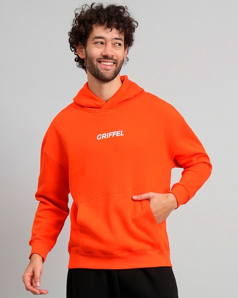 Buy Orange Sweatshirt Hoodies for Men by GRIFFEL Online Ajio